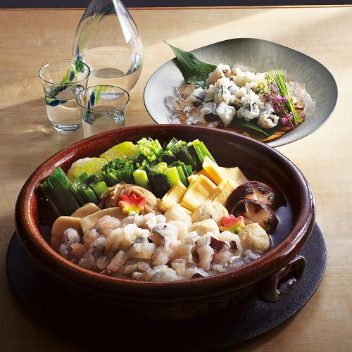〈京料理・美濃吉〉鱧のしゃぶしゃぶ