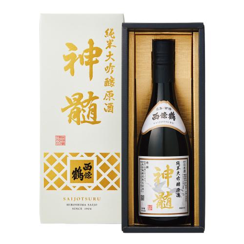 〈西條鶴〉純米大吟醸原酒「神髄」