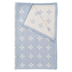 ハーフコットンブランケット シャーンスンド ライトブルー