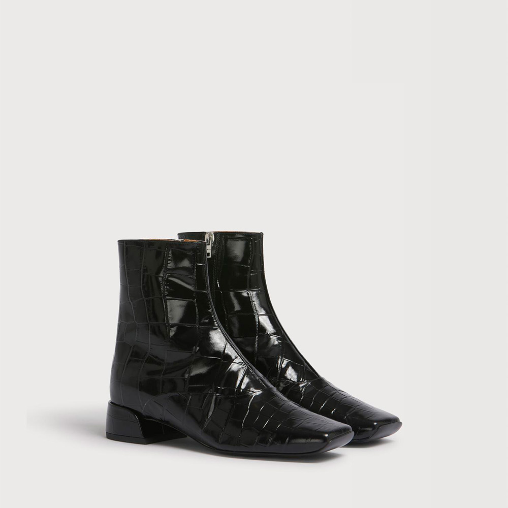 COCCO PRINTED LEATHER ブーティ