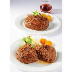 〈米沢牛卸 肉の上杉〉米沢牛入り直火焼ハンバーグ