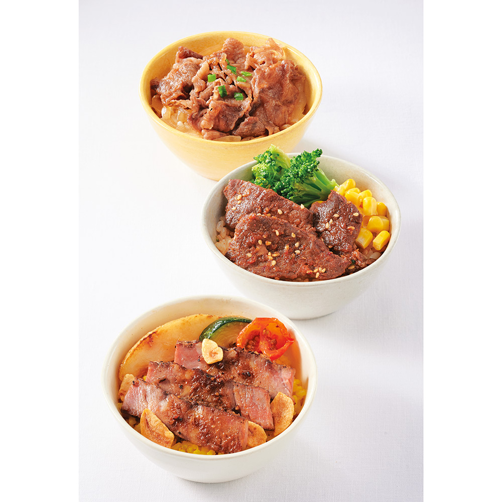 〈スギモト〉お肉の専門店の黒毛和牛ライス4種