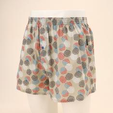 高島ちぢみ あじさい柄 トランクス(前開き)M→LL