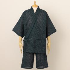 細ストライプ柄 甚平(パンツ前開き) M→LL