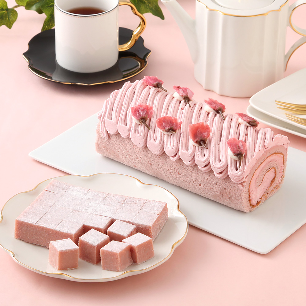 春爛漫 リピート多数 季節限定の桜スイーツ★ さくら満開モンブランロール 桜 ロールケーキ ケーキ 母の日ギフト レビュー高評価 価格2,980円