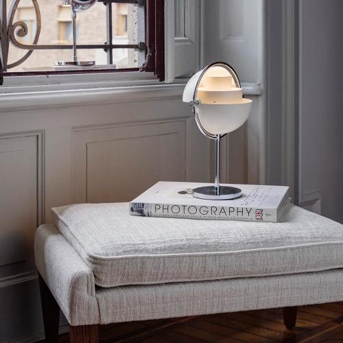 Multi-Lite Portable Lamp(Chrome/White Semi Matt)