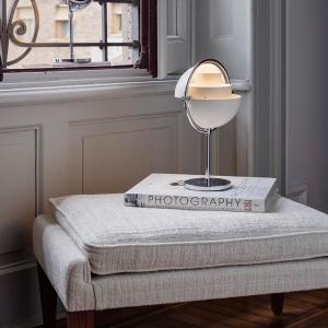 ミラー家具 置き時計 シルバー テーブルクロック F