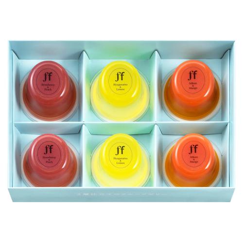 2層仕立てのフルーツゼリー（6個入り）