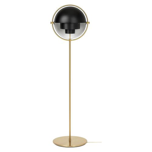 MULTI-LITE FLOOR LAMP(Brass base/Black Semi Matt)