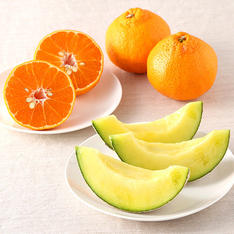 静岡県産マスクメロン・熊本県産デコポンセット