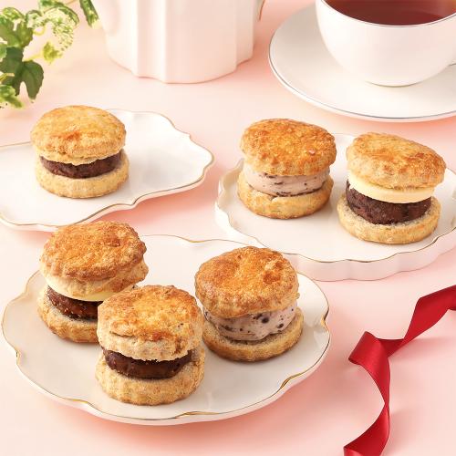 あんバタースコーンサンド小豆・無花果6個BOX