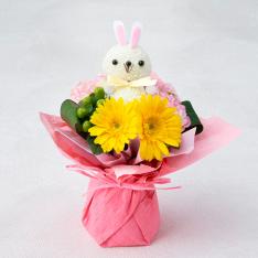 生花そのまま飾れるブーケ うさぎ