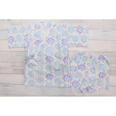 ＜Ｅａｒｔｈ＆Ｆａｍｉｌｙ＞甚平（あじさい） ブルー 100cm→130cm