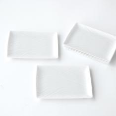 白磁さらさ 銘々皿〈5枚〉 美濃焼