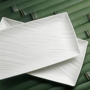 白磁さらさ 焼物皿〈5枚〉 美濃焼