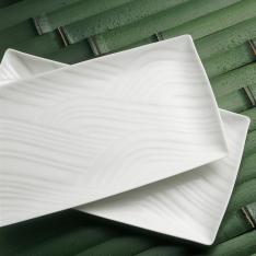 白磁さらさ 焼物皿〈5枚〉 美濃焼