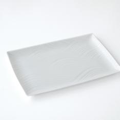 白磁さらさ 大皿〈1枚〉 美濃焼