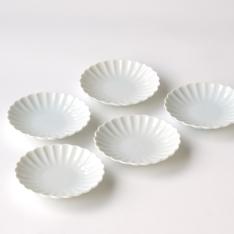 白菊 小皿〈5枚〉 美濃焼