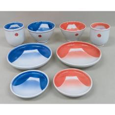 〈波佐見焼〉内富士絵尽し8点セット