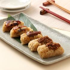 鰻と牛肉のお凌ぎ飯蒸し