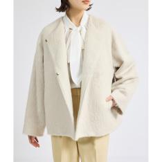 スーリーアルパカシャギーハーフコート