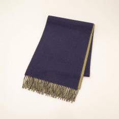 ＜有名ブランド＞カシミヤリバーシブルマフラー