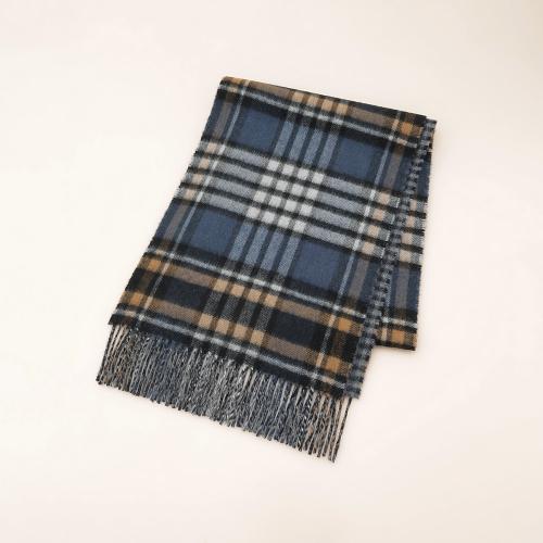 ＜有名ブランド＞カシミヤリバーシブルマフラー