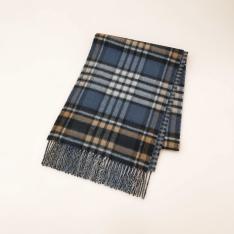 ＜有名ブランド＞カシミヤリバーシブルマフラー