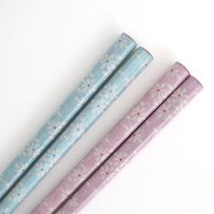 菊小紋 夫婦箸 (桐箱入)〈2膳〉