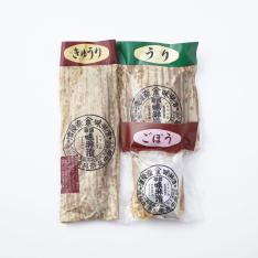 都錦味淋漬 小袋セット(うり・きゅうり・ごぼう)
