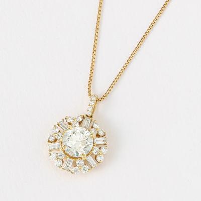 K18PGダイヤモンドペンダント