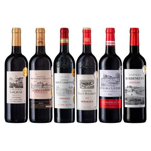 クルブルジョワ含むフランス・ボルドー全て当たり年金賞赤ワイン6本セット