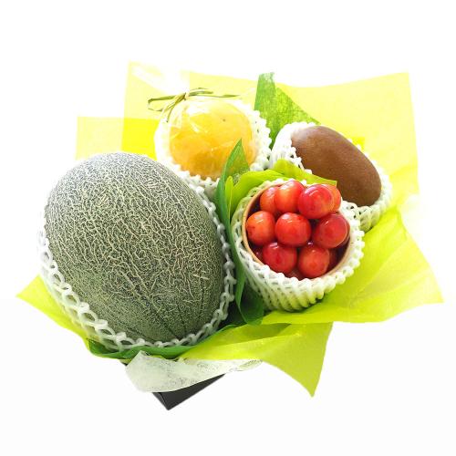 【父の日】＜さくらんぼ・メロン＞フルーツギフトA