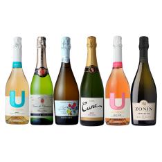 瓶内二次発酵カバ入り世界の人気スパークリング6本セット