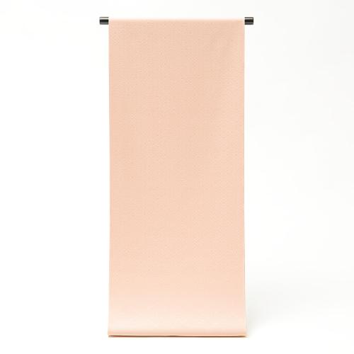 色無地「松皮菱」薄レンガ　着尺