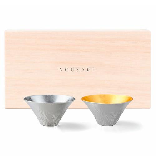 富士山 FUJIYAMA 錫・金箔セット 桐箱入