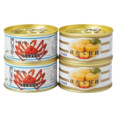 たらばかに・帆立貝柱缶詰