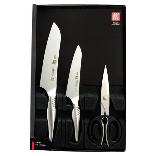 TWIN FINII マルチパーパスナイフ(16.5cm)&ペティナイフ&料理バサミセット