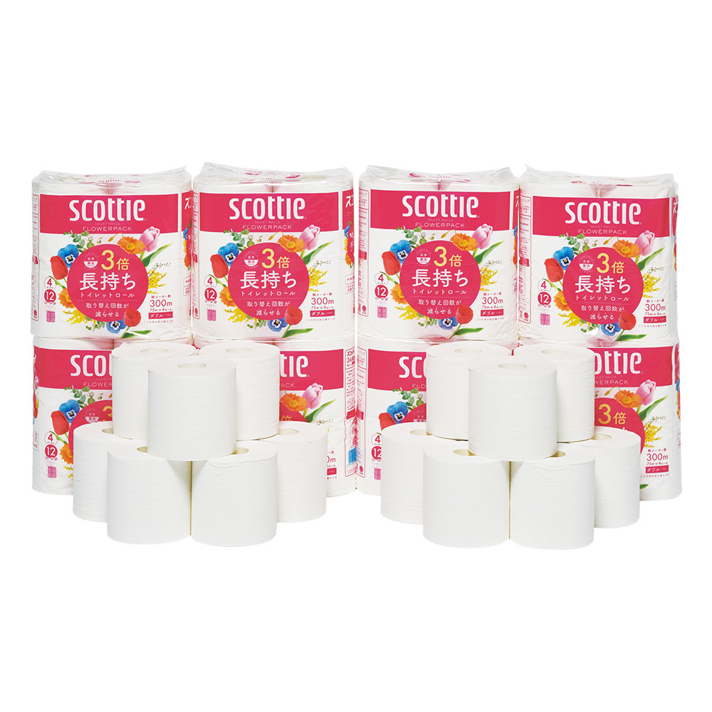 3倍長持ち香り付　ダブルトイレットペーパー 48ロール