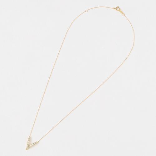 ＜エリ＞K18ダイヤモンドネックレス