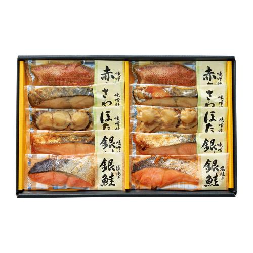 〈新潟 万越屋〉レンジで簡単調理焼魚詰合せ