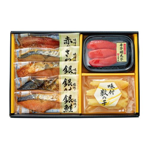 〈新潟 万越屋〉焼魚・明太子・味付数の子詰合せ