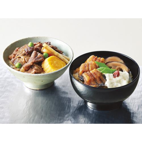〈銀座・和久多〉国産鰻めしと黒毛和牛すき焼きめしの詰合せ