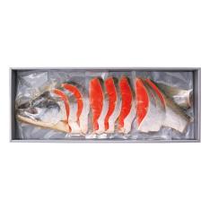 〈王子サーモン〉王子の紅鮭姿切身（半身）