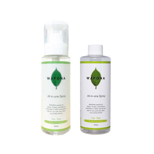 オールインワンスプレー・コットン専用ボトル300ml+詰替え用300ml