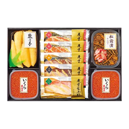 〈京都・辻が花〉柚香西京漬・松前漬・味付け数の子・いくら醤油漬