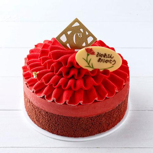 【母の日】フラワーケーキショコラ＆フレーズ＜プレート付＞