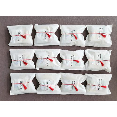 菊乃井にゅうめん4種詰合せ（鯛・梅・湯葉・刻みきつね）各3計12個