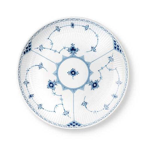 ブルーフルーテッド ハーフレース ディーププレート 25cm