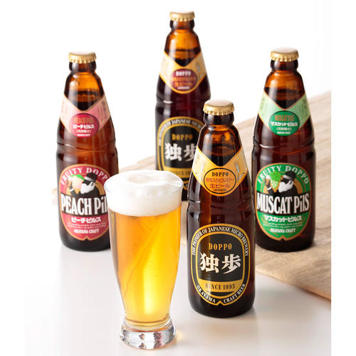 独歩ビール・フルーツ発泡酒4種8本セット